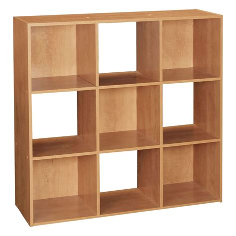 Wood Shelf Unit Display