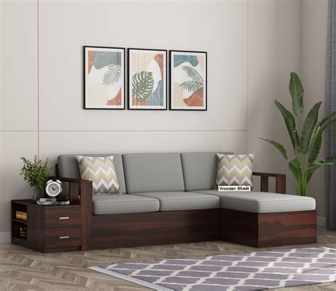 Wood Sofa With Storage