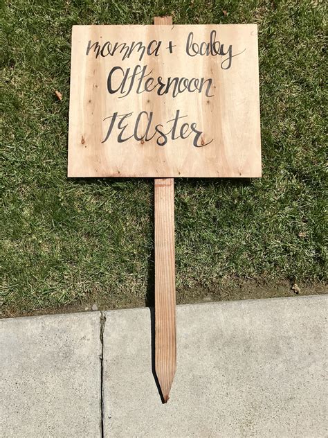 wood stakes for yard sale signs