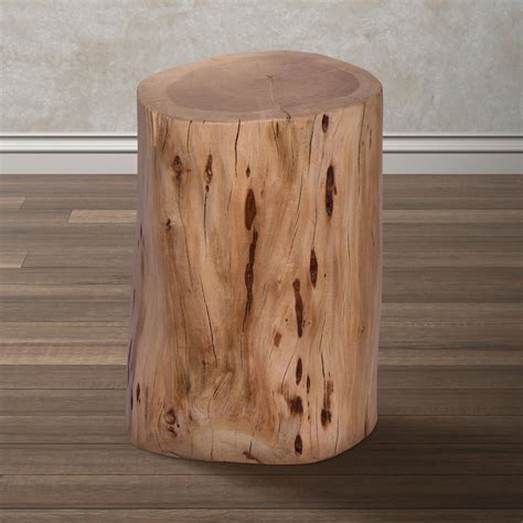 Wood Stool End Table