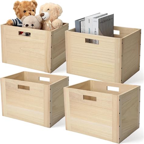 Wood Storage Bins Stackable