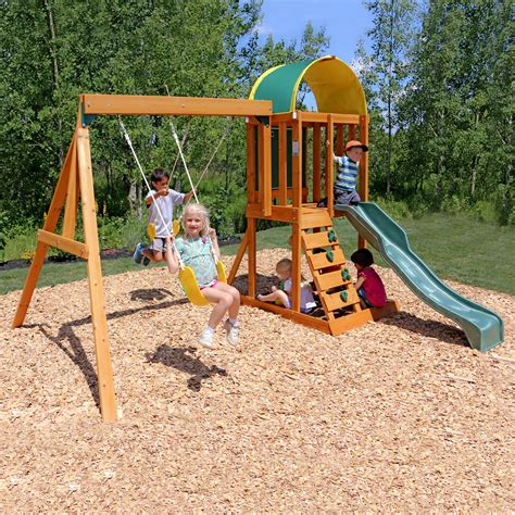 wood swing sets clearance