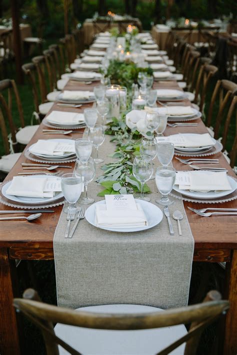 Wood Table Settings