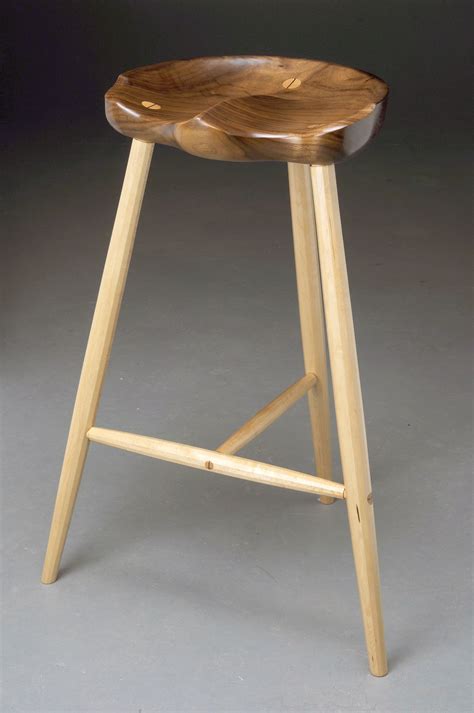 wood tractor seat counter stool