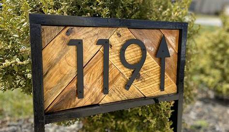 Wooden Address Signs Reclaimed Wood Sign Rustic Reclaimed Wood Custom