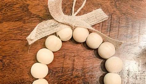 Wooden Bead Ornaments Diy How To Make Easy DIY Wood For Christmas