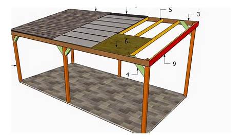Wooden Carport Plans Free Double Outdoor Diy Shed