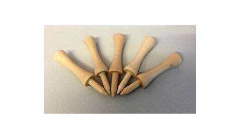 Wooden Graduated Castle Golf Tees All Sizes/Colours, Biodegradable