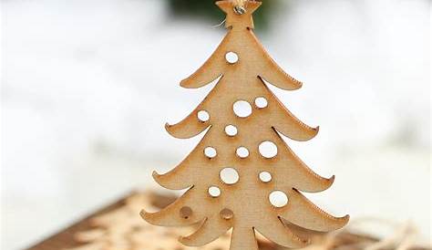 Wooden Christmas Tree Laser Cut Decorations Etsy