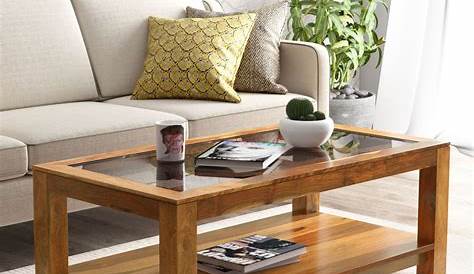 Wooden Coffee Table Designs With Glass Top Pin By Jeff Davis On Diy In 2019 Pinterest Oak