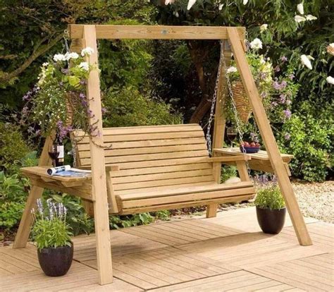 Wooden garden swing seat plans perfect tranquility