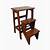 wooden kitchen ladder stool