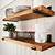 wooden kitchen shelf set