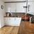 wooden kitchen white worktop