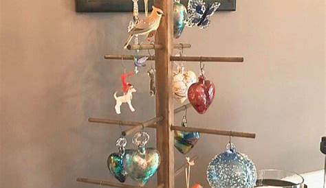 Wooden Ornament Display 25 Rustic Stained A Frame Christmas Tree