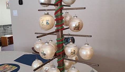 Wooden Ornament Stand For Sale Hanging Display Christmas Tree Etsy