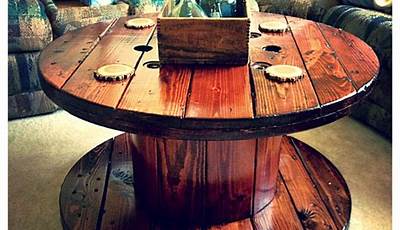 Wooden Spool Coffee Table Diy
