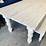 Emersyn 47" White Top Dining Table with Wooden Legs in Whitewash Finish