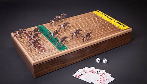 Vintage Wooden Horse Racing Game Board Game Racetrack Horse Races Game