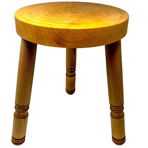 wooden 3 legged stool