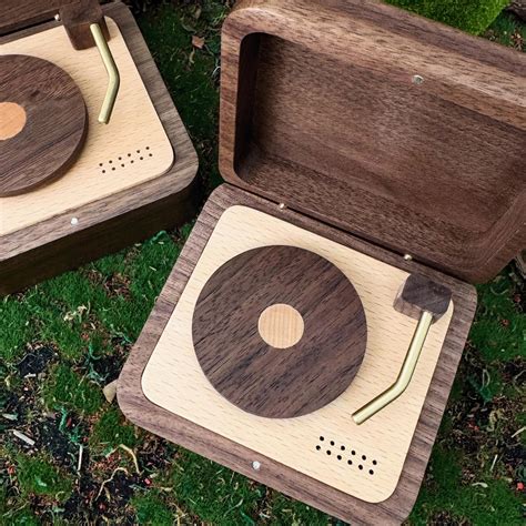 Wooden Box Record Player