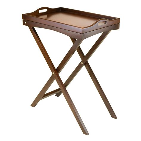 wooden butler tray tables