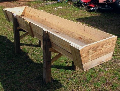 wooden cattle feed trough plans