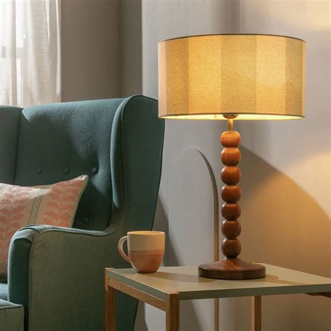Wooden Desk Lamp Base