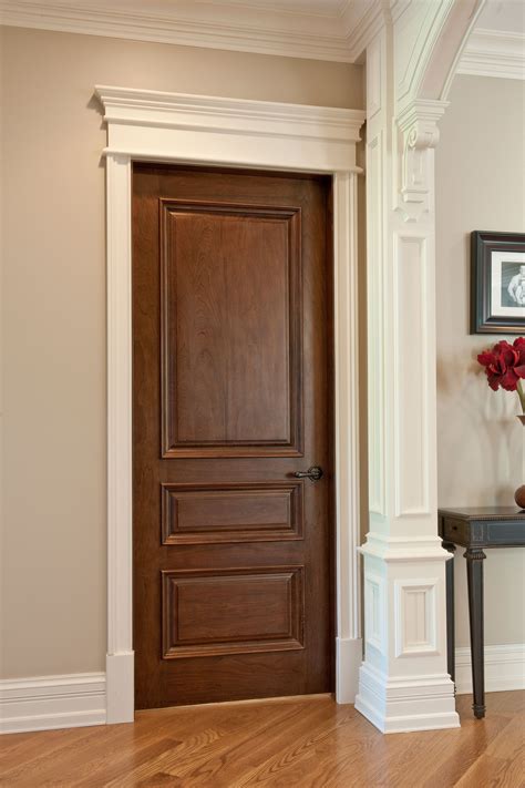 wooden door frame design for home
