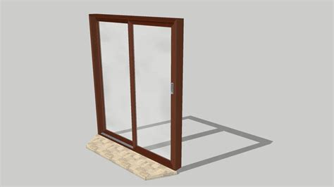 wooden glass door 3d warehouse
