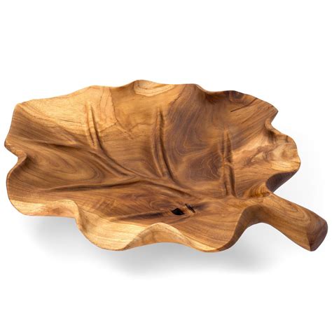 Wooden Leaf Platter