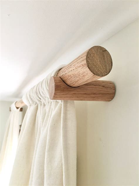 wooden pole for curtains