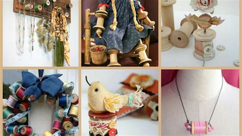 wooden thread spools crafts