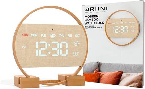 Wooden Wall Clock Digital