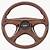 woodgrain steering wheel