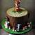 woodland animal baby shower cake
