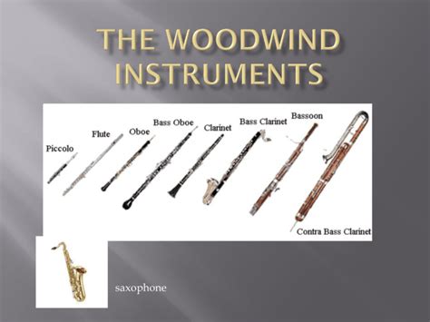 Woodwind Instruments Range