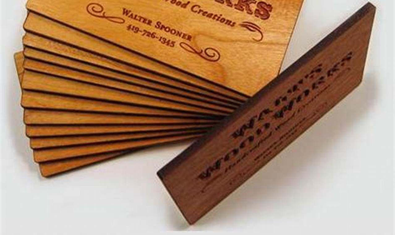 woodworking business cards
