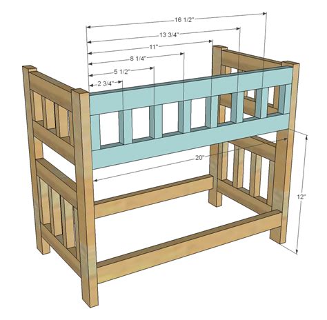 Build a Camp Style Bunk Beds for American Girl or 18 Dolls Free and