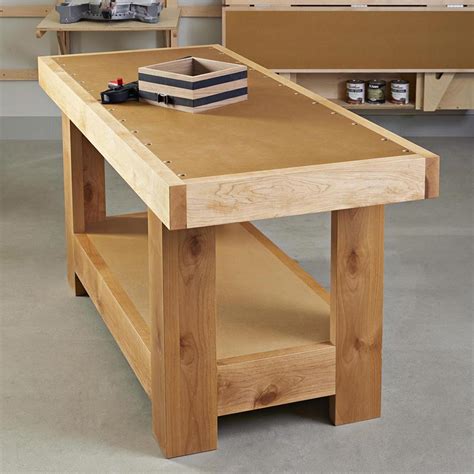 ShakerStyle Workbench Woodworking Project Woodsmith Plans