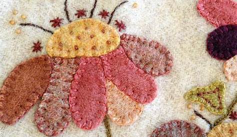Wool Applique Stitches Embroidery Designs For Challenge
