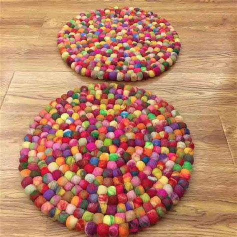 Wool Ball Rug