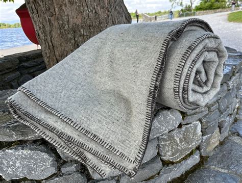 wool blanket grey
