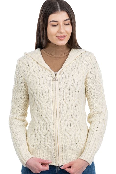 wool knit jacket womens