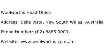 woolworths head office email