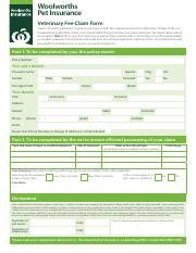 woolworths insurance claim form