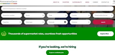 woolworths jobs online application