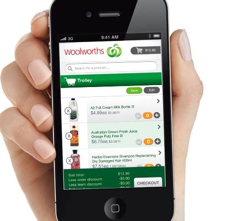 woolworths mobile login app