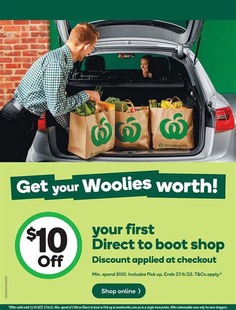 woolworths online shopping to car boot