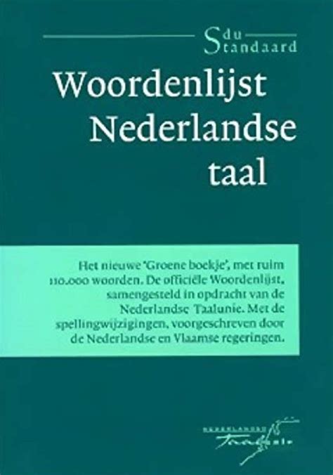 woordenlijst nederlandse taal groene boekje